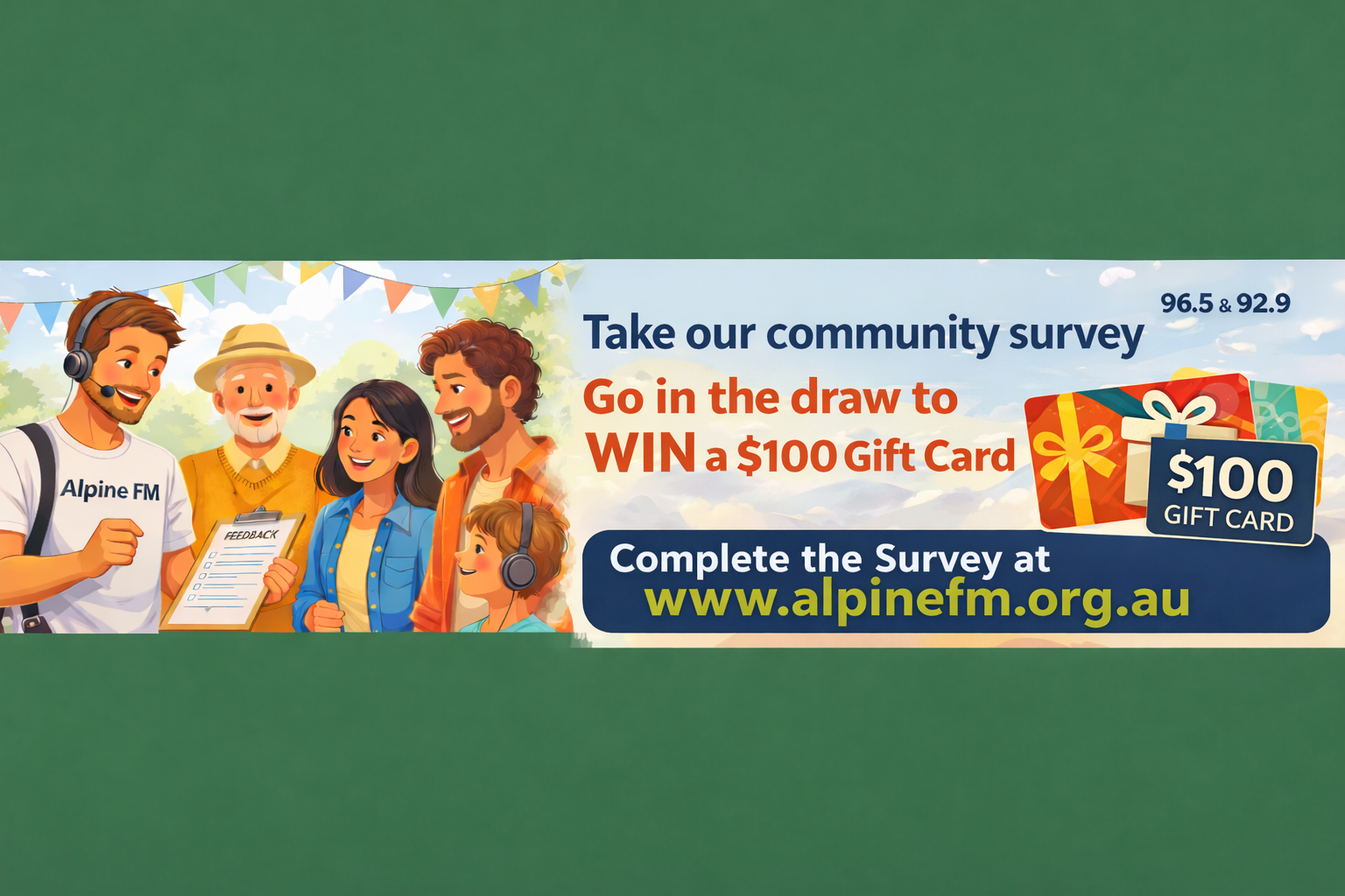 Community Survey & Gift Voucher Draw Entry Form